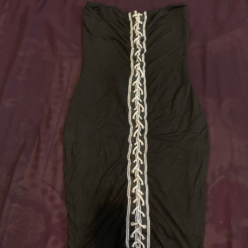 Sexy black mini dress